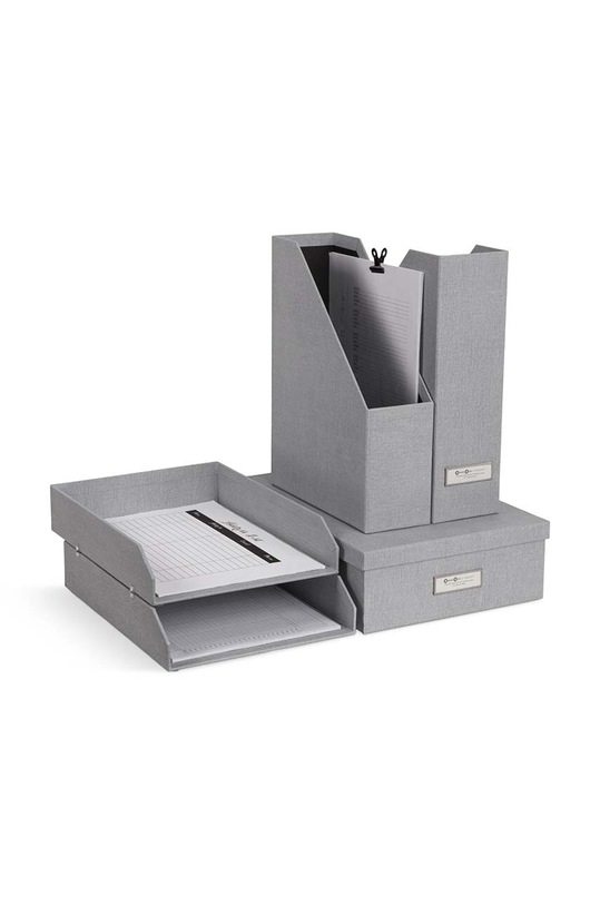 Bigso Box of Sweden organizer na dokumenty Holger 5-pack 4915C6239 szary AA00
