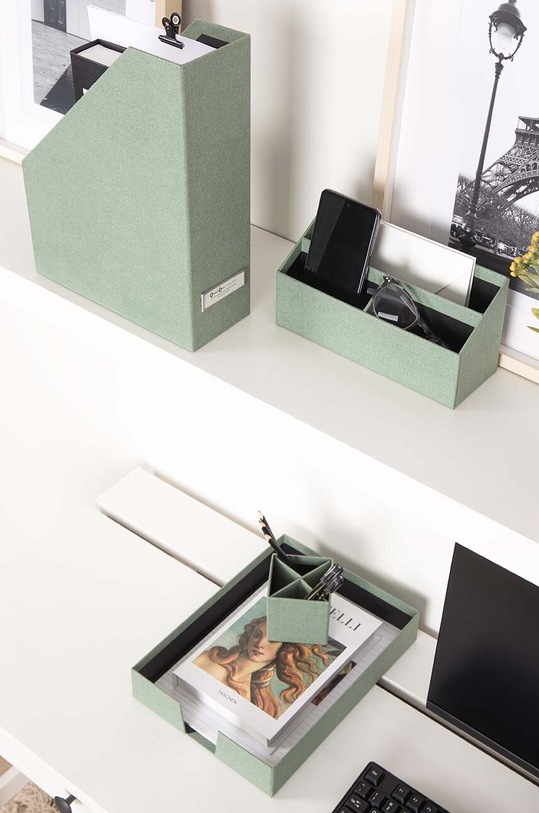 Sada organizérů na psací stůl Bigso Box of Sweden Hugo 4-pack tyrkysová 6154C1639