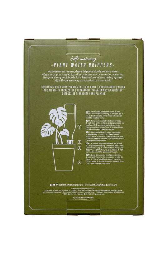 Lifestyle Gentelmen's Hardware recipient de irigare pentru plante (2-pack) GEN654UK multicolor