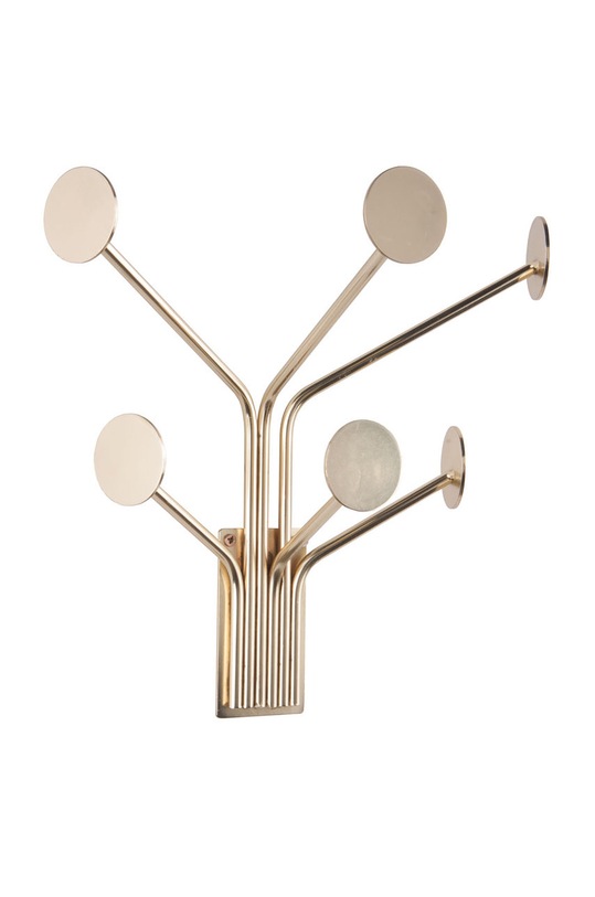 Present Time wieszak ścienny PT3324GD żółty AA00