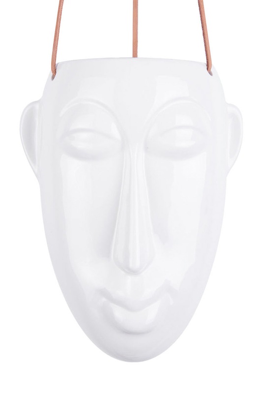 Present Time doniczka wisząca biały PT3541WH