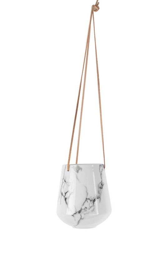 Present Time Závěsný květináč bílá PT3735WH