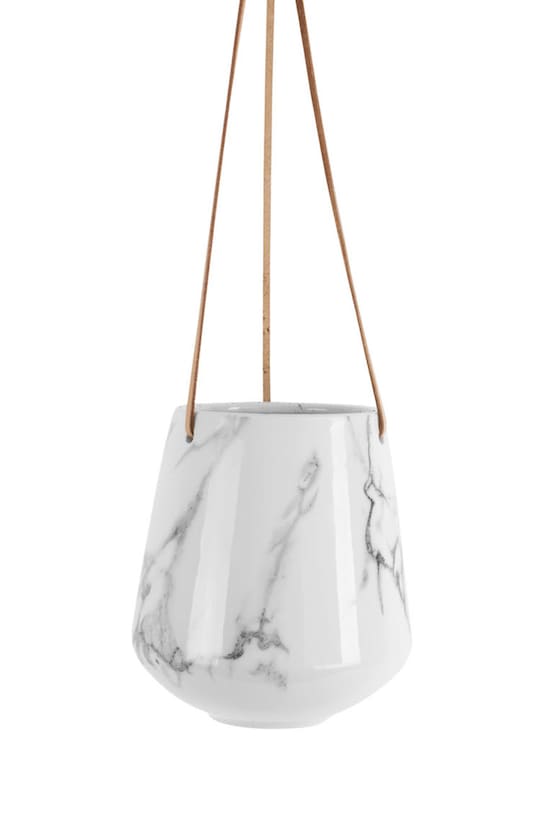 Obývací pokoj a ložnice Present Time Závěsný květináč PT3735WH bílá