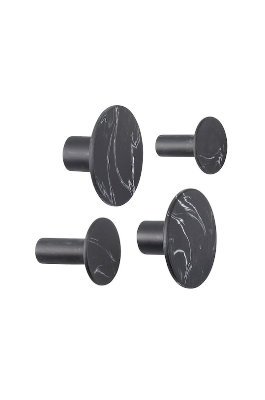 Present Time zestaw haczyków (4-pack) czarny PT3850BK