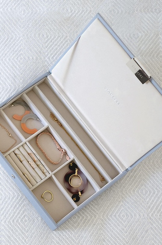 Salon i sypialnia Stackers organizer na biżuterię 73740. niebieski