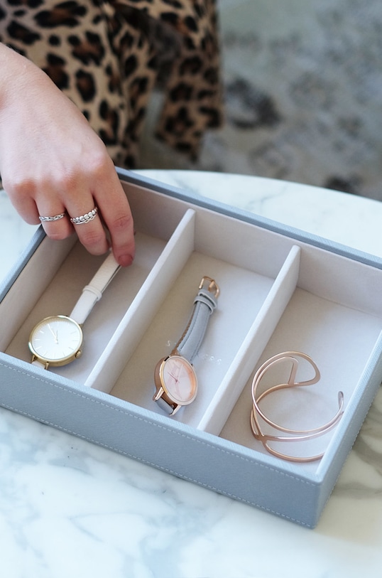 Salon i sypialnia Stackers organizer na biżuterię 73741 niebieski