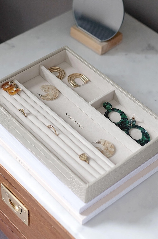 Salon i sypialnia Stackers organizer na biżuterię 74349 szary