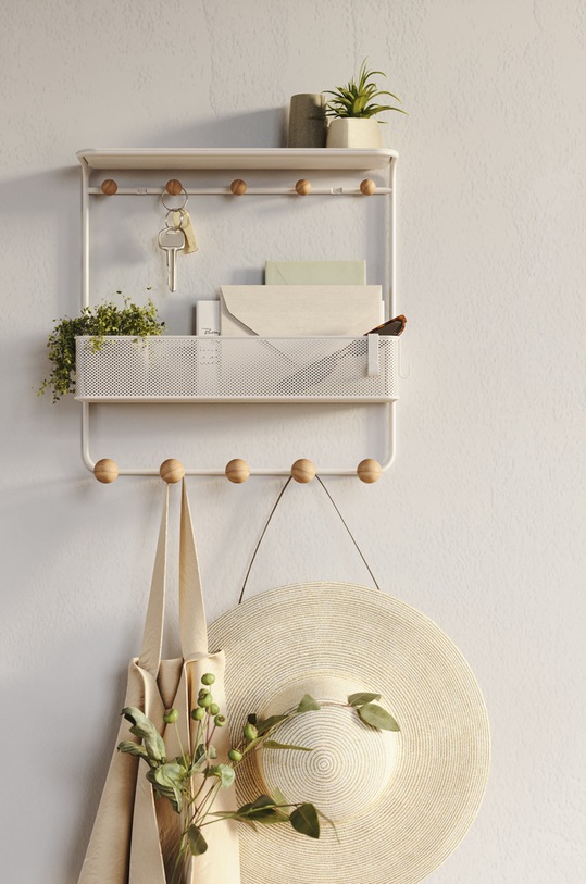 Umbra Настінна вішалка з поличкою 1018030.660 білий