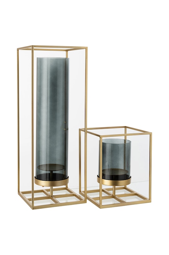 J-Line Декоративний свічник жовтий 15191