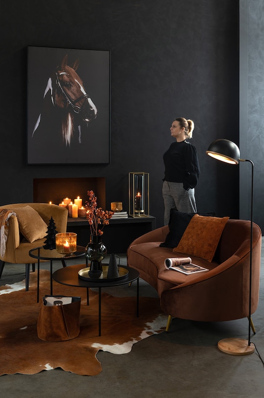 J-Line Декоративний свічник 15191 жовтий