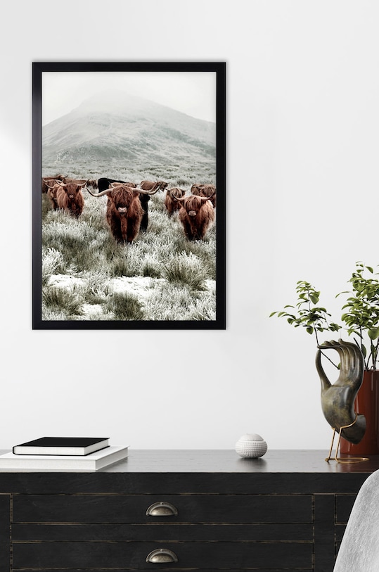 afiș înrămat AN0005 negru AA00