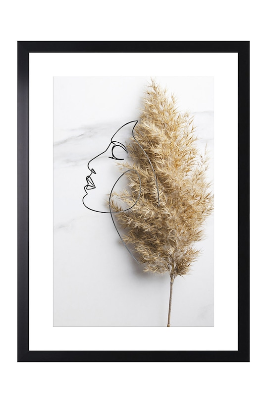Plakat w ramie beżowy AN0009