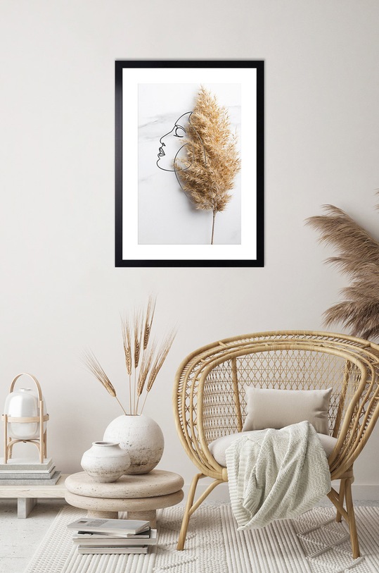 Plakat w ramie AN0009 beżowy AA00