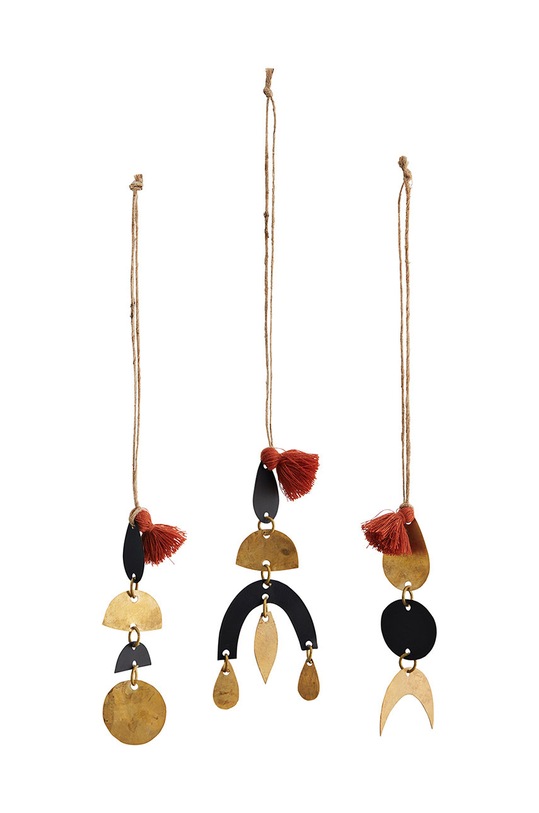 Madam Stoltz dekoracje ścienne (3-pack) beżowy 28231.3234