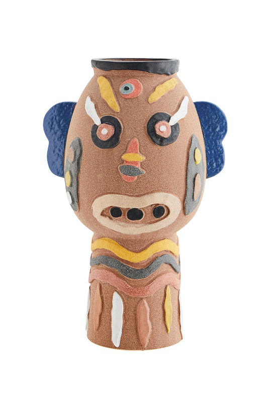 Madam Stoltz Dekoratívna váza žltá E2874.T47P1