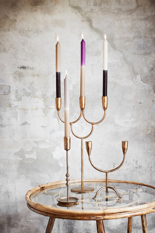 Living și dormitor Madam Stoltz Sfesnic decorativ MSD.21.08 bej