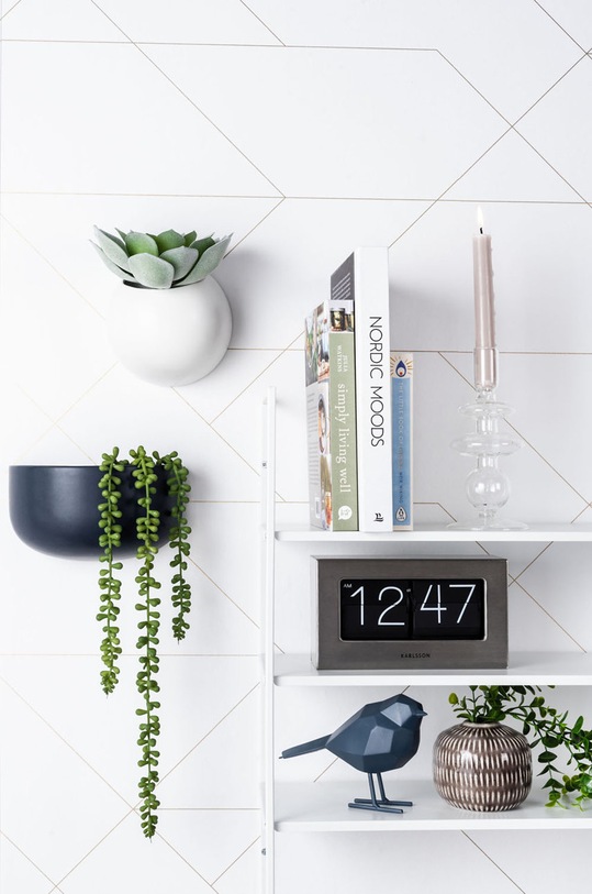 Present Time doniczka ścienna PT3382WH