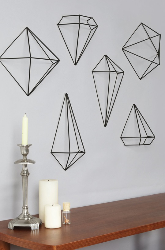 Umbra stenske dekoracije (6-pack) 470520.040 črna