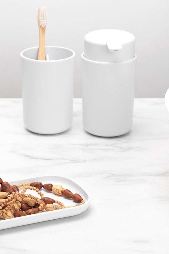 Brabantia Комплект аксесоари за баня (3 броя) 280382 бял