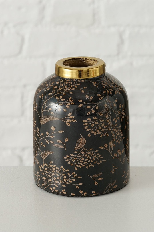 Boltze wazon dekoracyjny Nuflawi (3-pack) czarny 2021244