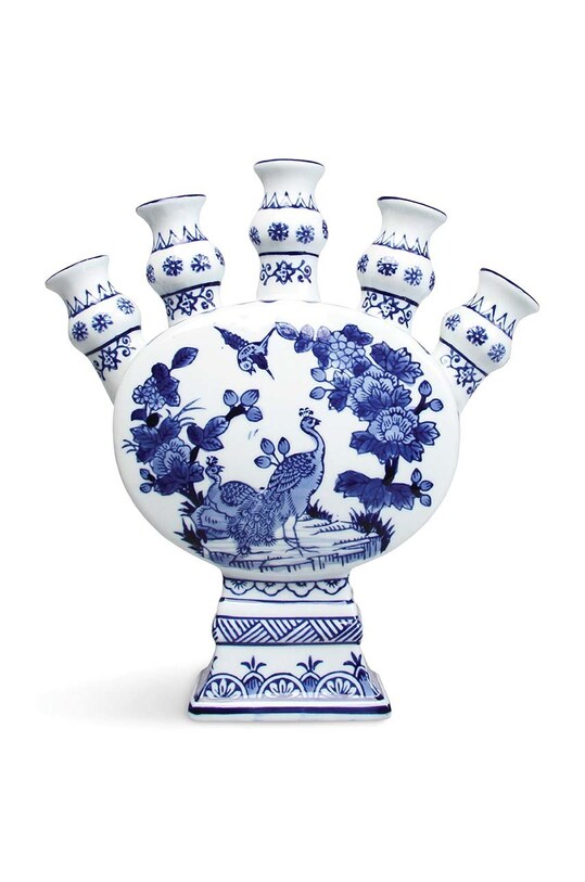 &k amsterdam Декоративна ваза Tulip Peacock білий 1131.06