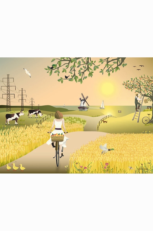 Vissevasse plakat A Fine Day 30x40 cm multicolor F.2019.027.M