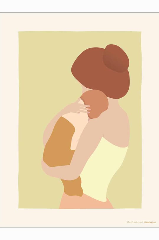 Vissevasse Poster Motherhood 30x40 cm multicolor F.2019.038.M