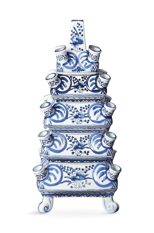 &k amsterdam vaso decorativo Layer blu 12858