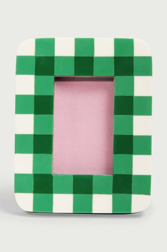 &k amsterdam Fotorámik Vichy Ractangle zelená 3531.16