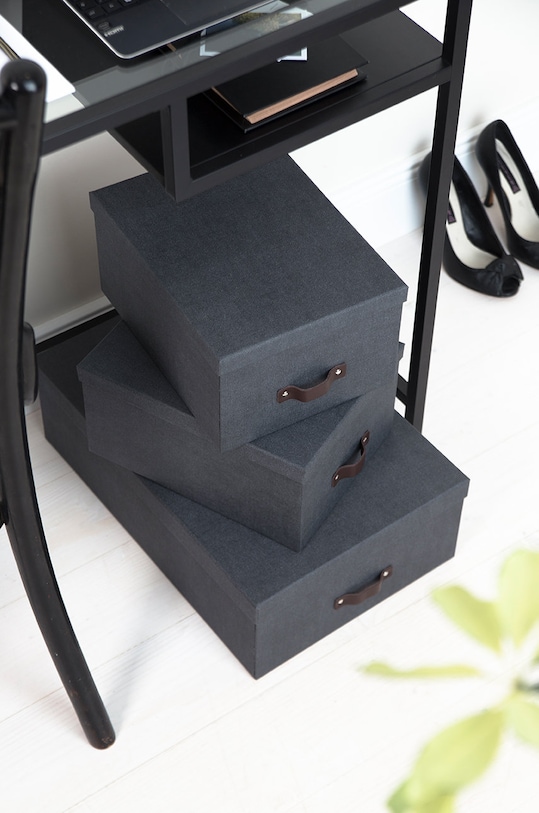 Bigso Box of Sweden zestaw pudełek do przechowywania Inge (3-pack) 8113C6849LEA648