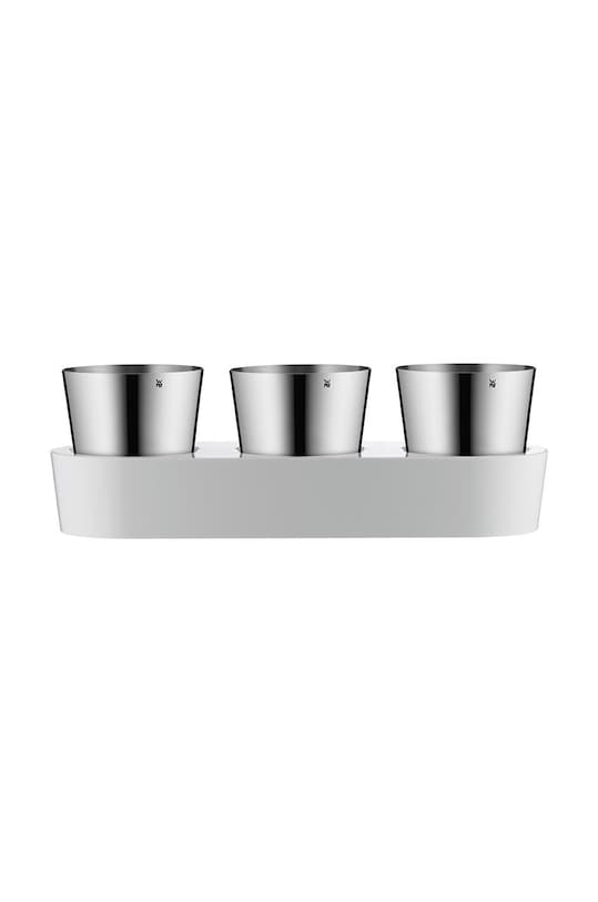 WMF sada květináčů na bylinky s podšálkem Gourmet (3-pack) šedá 641306040
