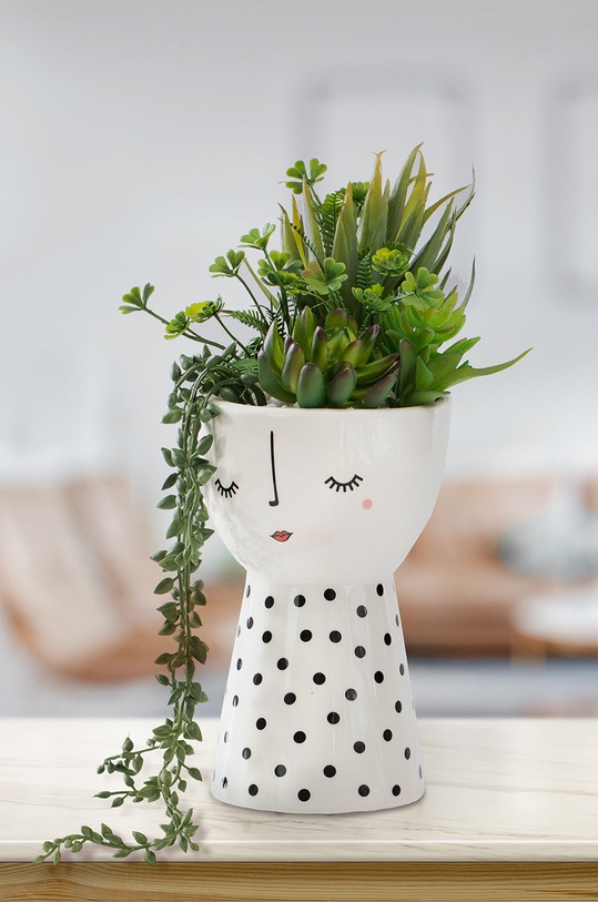 Salon i sypialnia Sztuczna roślina w doniczce 4251838545621 zielony