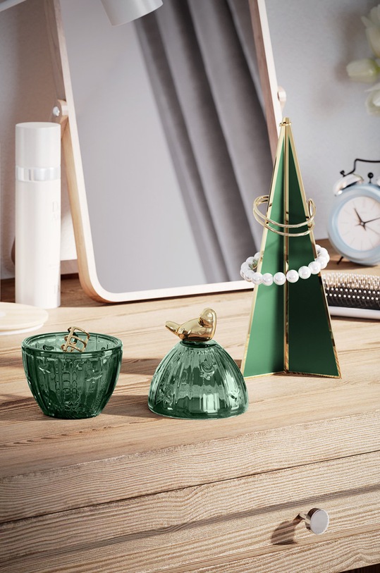 Salon i sypialnia Pojemnik na biżuterię 4251838548837 zielony