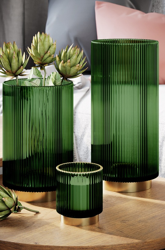 Salon i sypialnia Wazon dekoracyjny 4251838548875 zielony