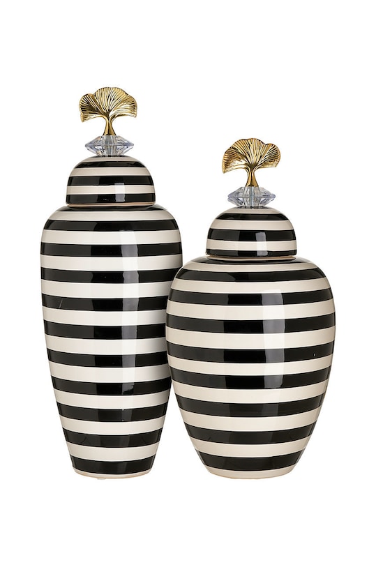 Σετ διακοσμητικά βάζα (2-pack) μαύρο 3.70.341.0028