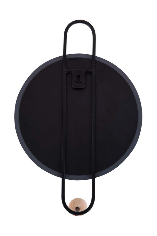 Salon i sypialnia Present Time lustro ścienne z wieszakiem PT3612BK czarny