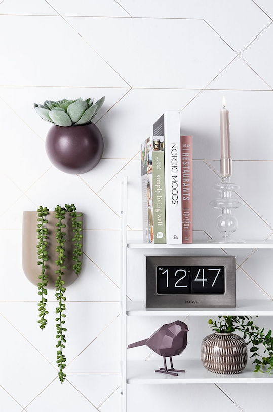 Present Time doniczka ścienna zielony PT3383OG