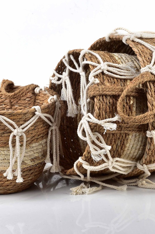 Affek Design zestaw koszy do przechowywania (3-pack) HIWB6686.PROM brązowy AA00