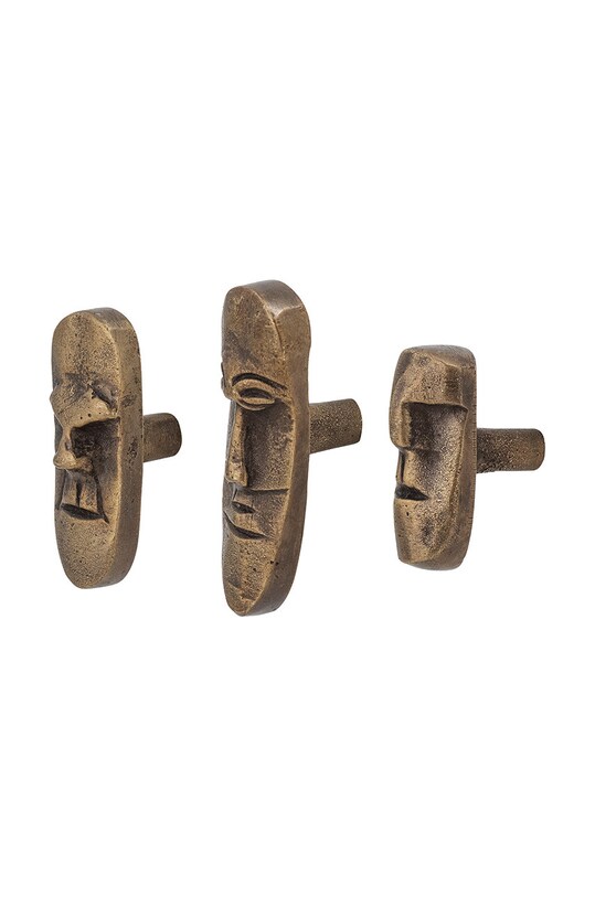 Bloomingville zestaw wieszaków ściennych (3-pack) 82055143 żółty AA00