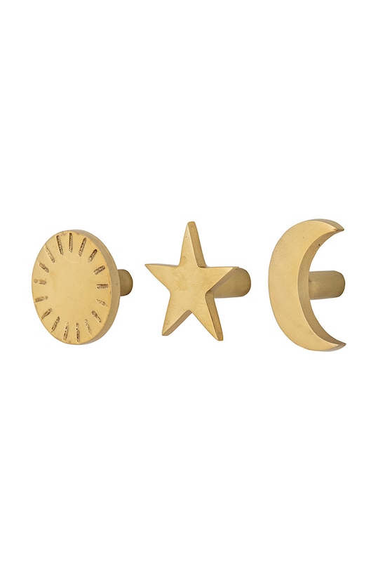 Bloomingville zestaw wieszaków ściennych żółty 82055731