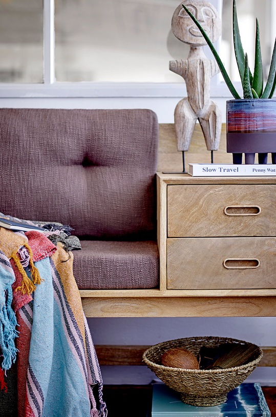 Bloomingville doniczka 82052522 niebieski AA00