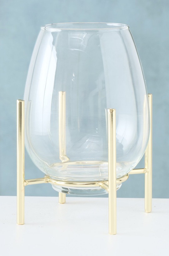 Boltze wazon dekoracyjny ze stelażem Taro 2005246 transparentny AA00