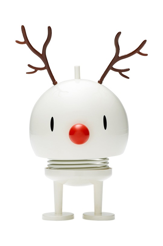 Hoptimist Декорация Reindeer Bumble M бял 26180