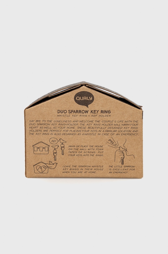 Qualy umeraș pentru chei multicolor 10124.BK.WH.GM