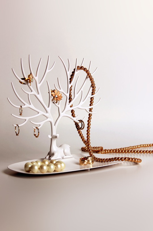 Obývací pokoj a ložnice Qualy Stojan na šperky 10171.WH bílá