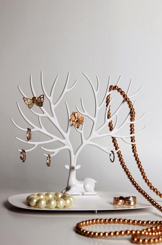 Qualy Stojan na šperky bílá 10171.WH