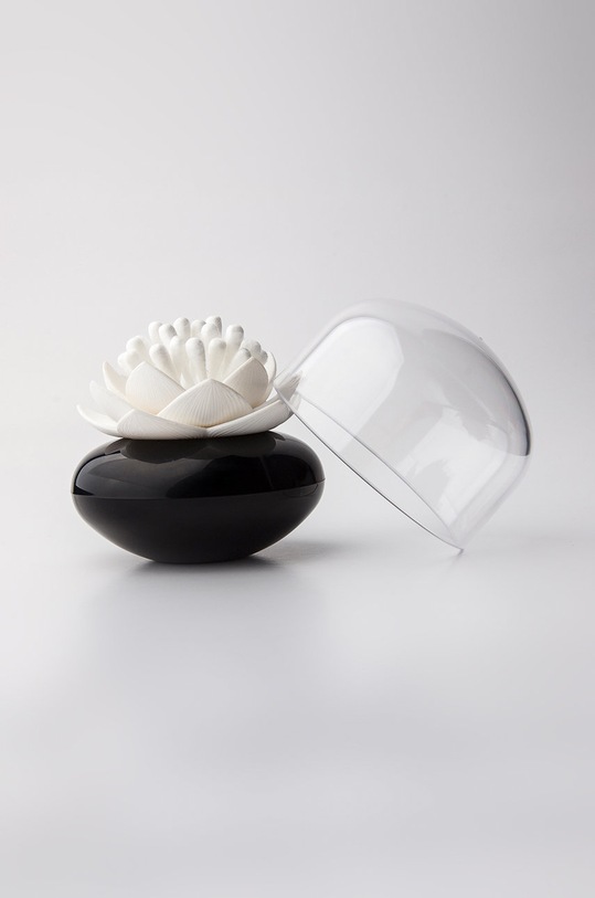 Μπάνιο Qualy δοχείο για μπατονέτες 10157B μαύρο