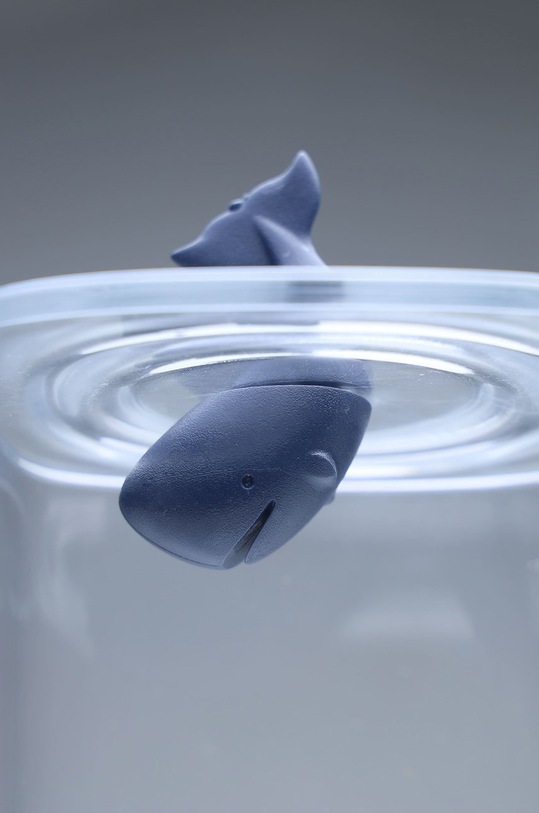 Ванная комната Qualy емкость для ватных палочек 10329.CL.BU голубой