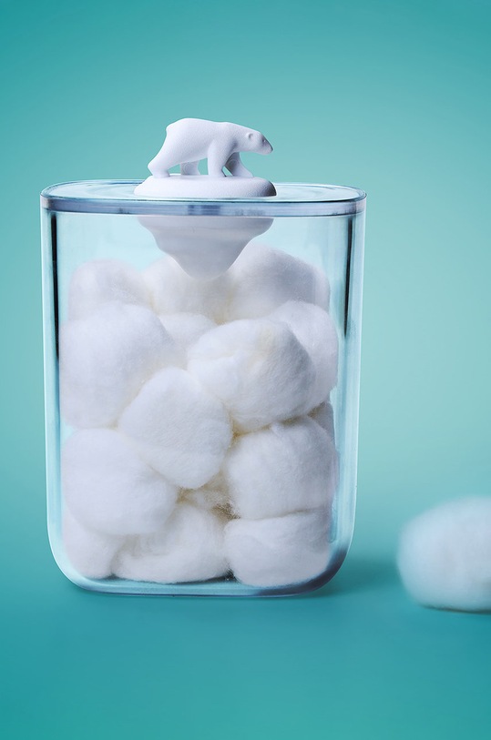 Qualy контейнер для ватних паличок 10330.CL.WH білий AA00