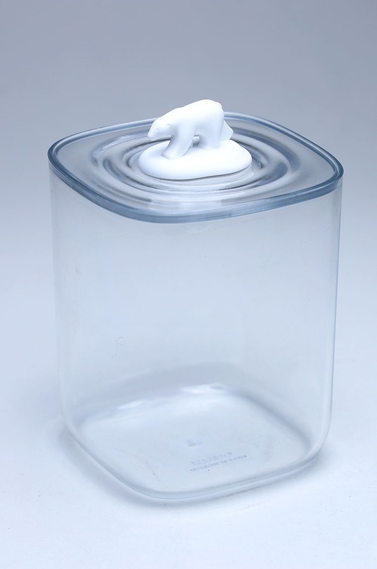 Ванна кімната Qualy контейнер для ватних паличок 10330.CL.WH білий